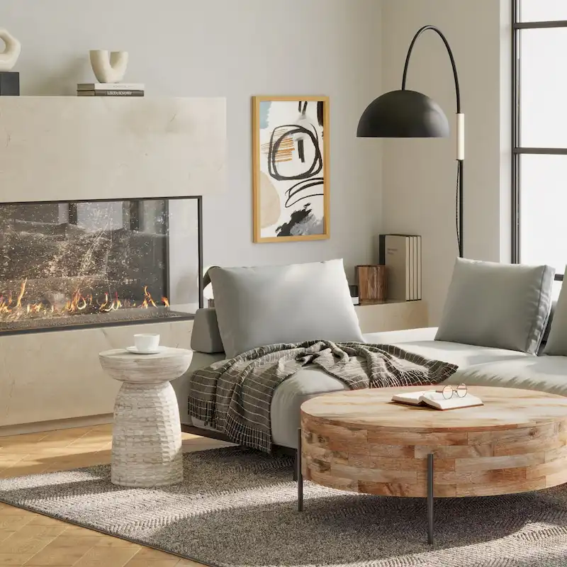 Solid Wood Accent Table - 12.6
