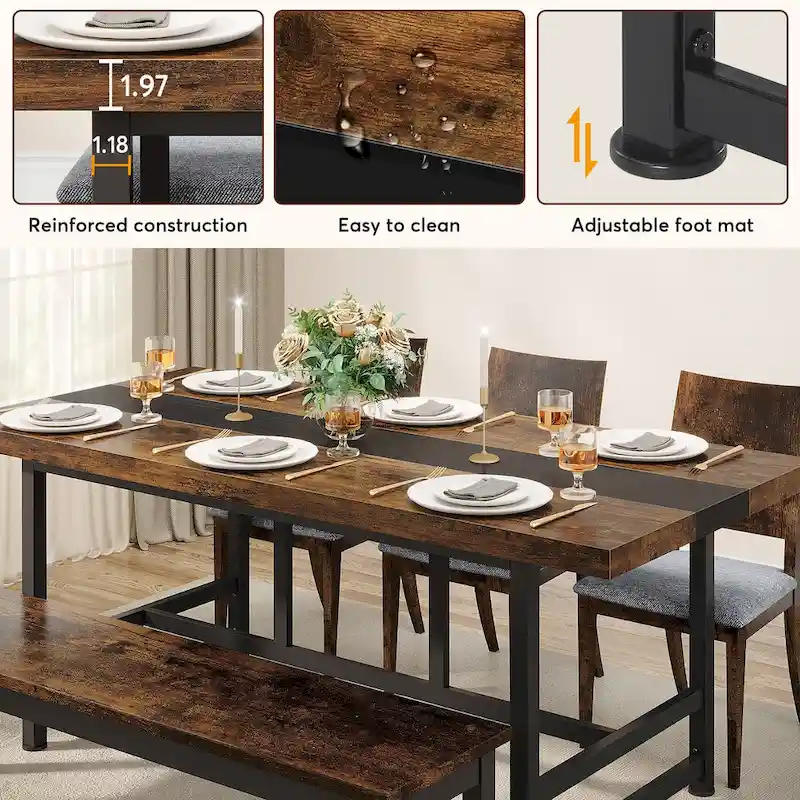 70 inches Dinning Table Home & Kitchen Table