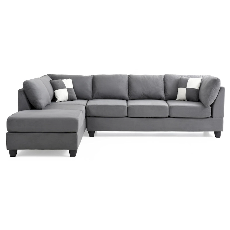 Gallant Microsuede Sectional Sofa