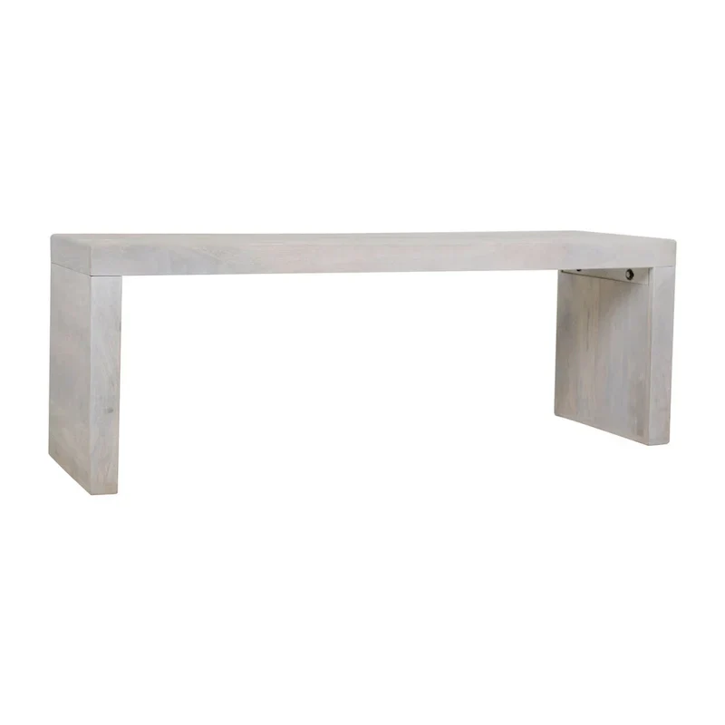 Karson White Sand Solid Wood Bench by East at Main