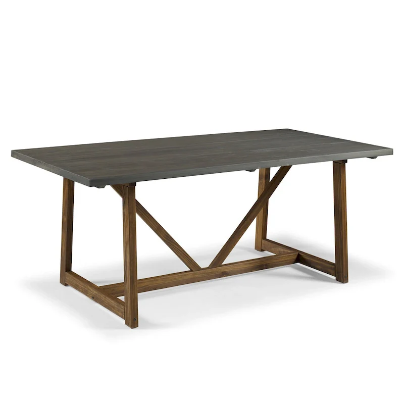 Middlebrook Solid Wood 72-inch Farmhouse Trestle Dining Table