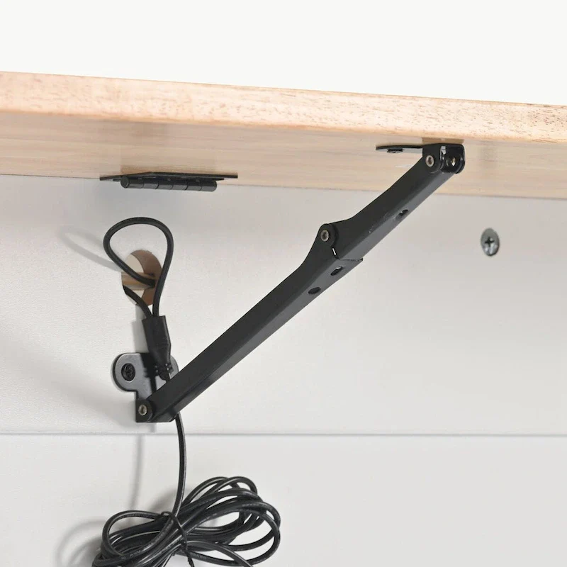 Kitchen Island with Drop Leaf and LED Light