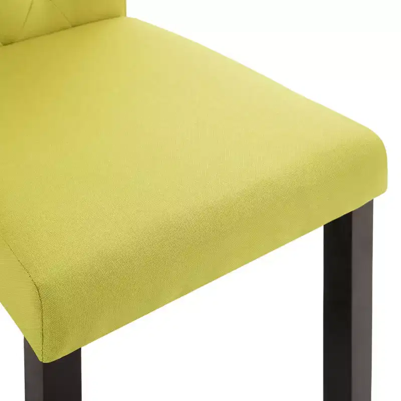 CLIHOME Modern style dining chair, solid wood leg soft cushion fabric kitchen chair(Set of 2)