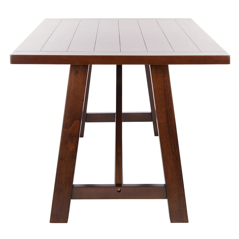 SAFAVIEH Laverna Brown Rectangle Dining Table - 57 W x 36 L x 30 H - 57Wx36Dx30H