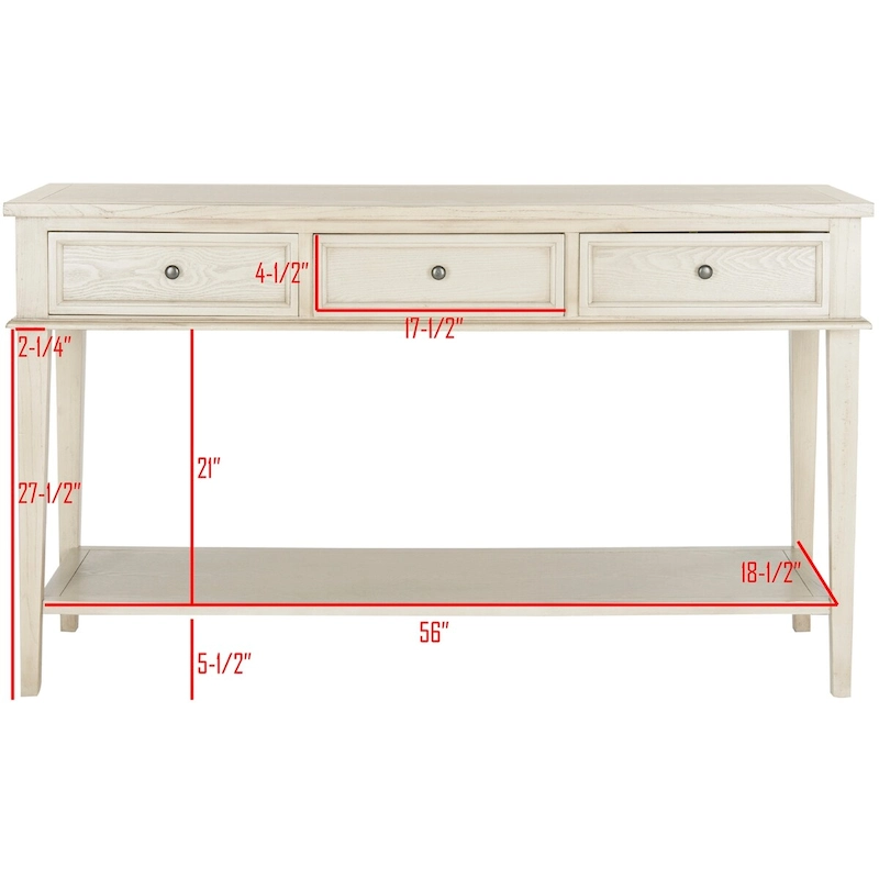 SAFAVIEH Thea Sepia Console - 60 x 20 x 35.4 - 60Wx20Dx35H