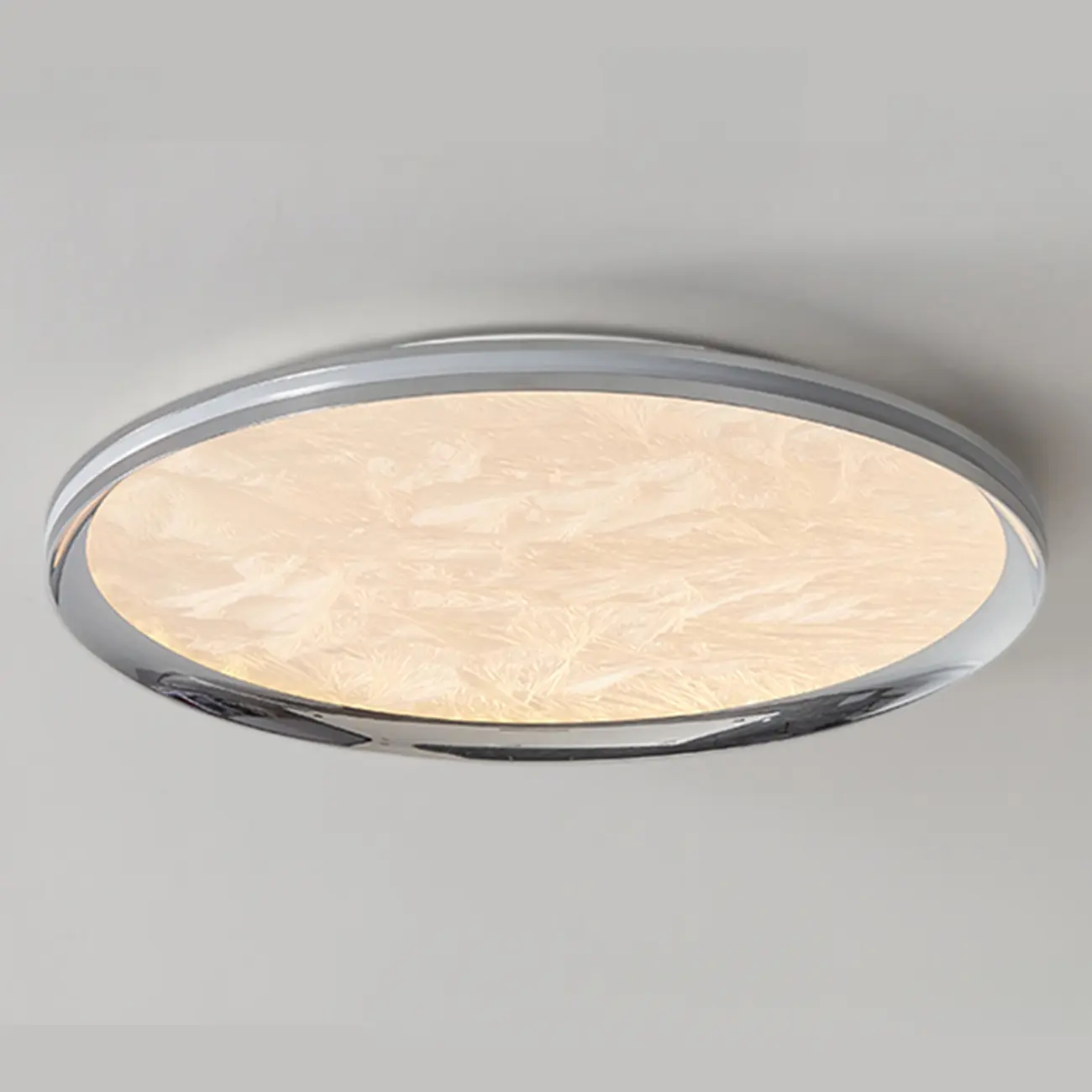 Modern Circular Flush Mount Ceiling Light with Acrylic Shade