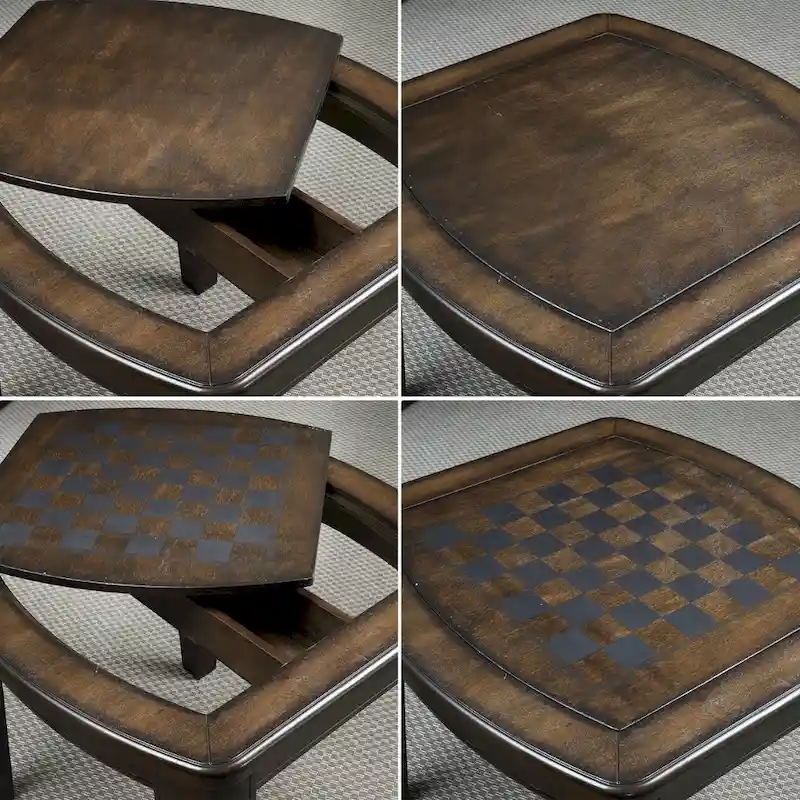 Steve Silver Darlington Game End Table with Chessboard