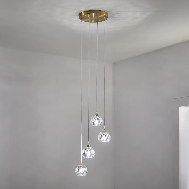 Galway Round Crystal LED Pendant / Chandelier by iNSPIRE Q Bold