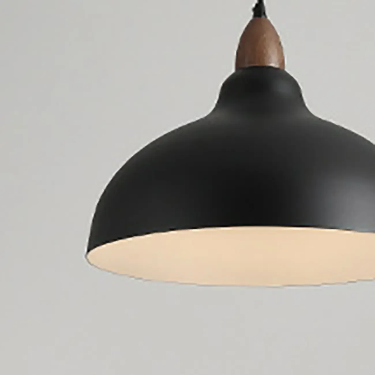 Modern White Metal Bowl Adjustable Kitchen Pendant Light