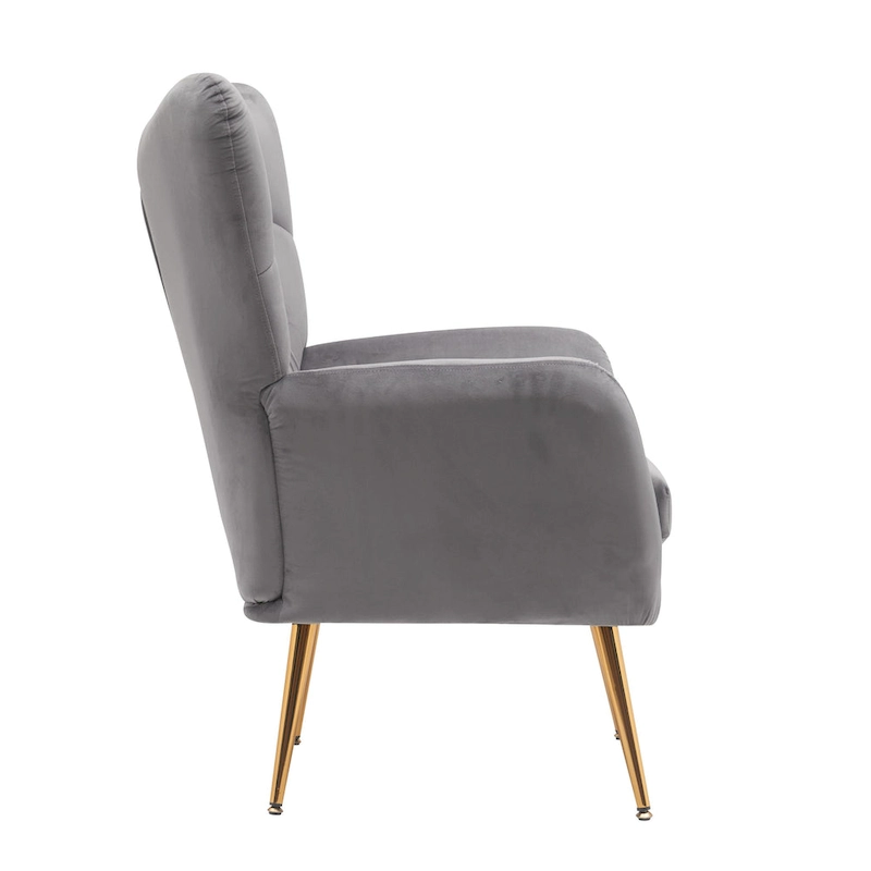 Mid Century Wingback Upholstered Accent Chair