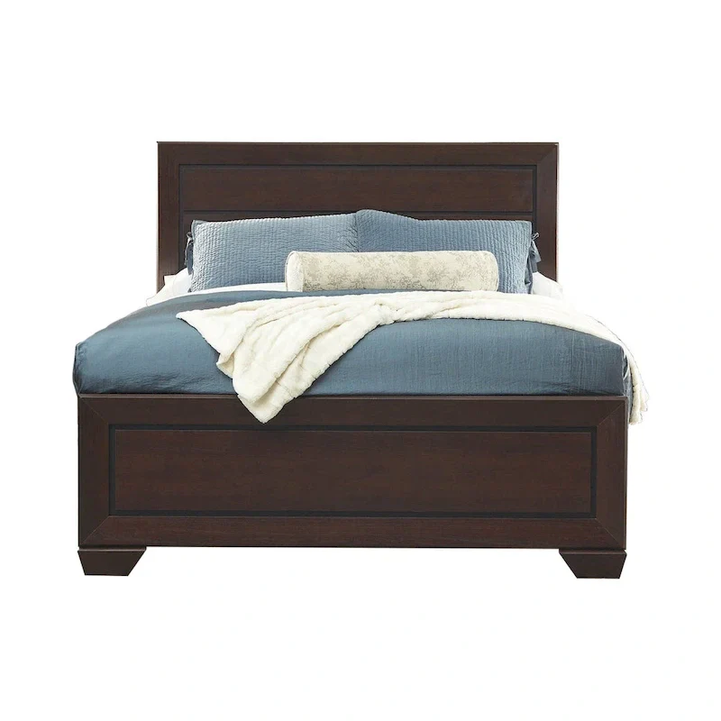 Oatfield Dark Cocoa 2-piece Panel Bedroom Set with Chest