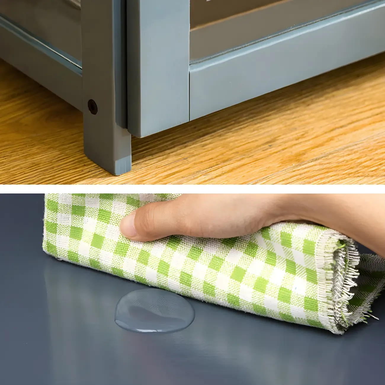 Modern Natural Bamboo Acrylic Standard  Display Cabinet