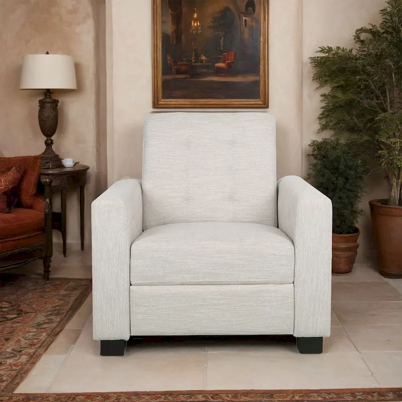 Craigue Upholstered Pushback Recliner by Christopher Knight Home