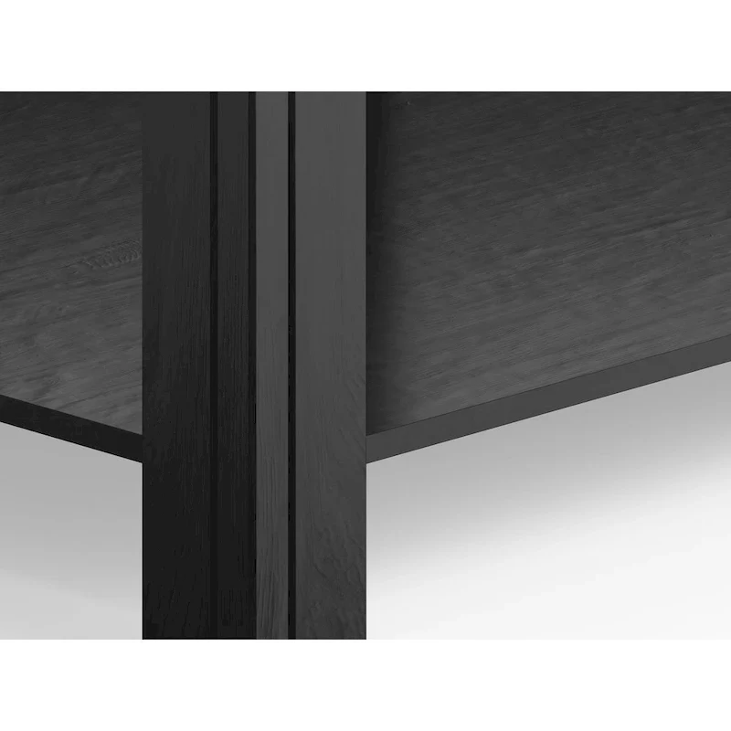 Modern Farmhouse Style 24-Inch Side Table — No Assembly Required, Two-Tone Finish