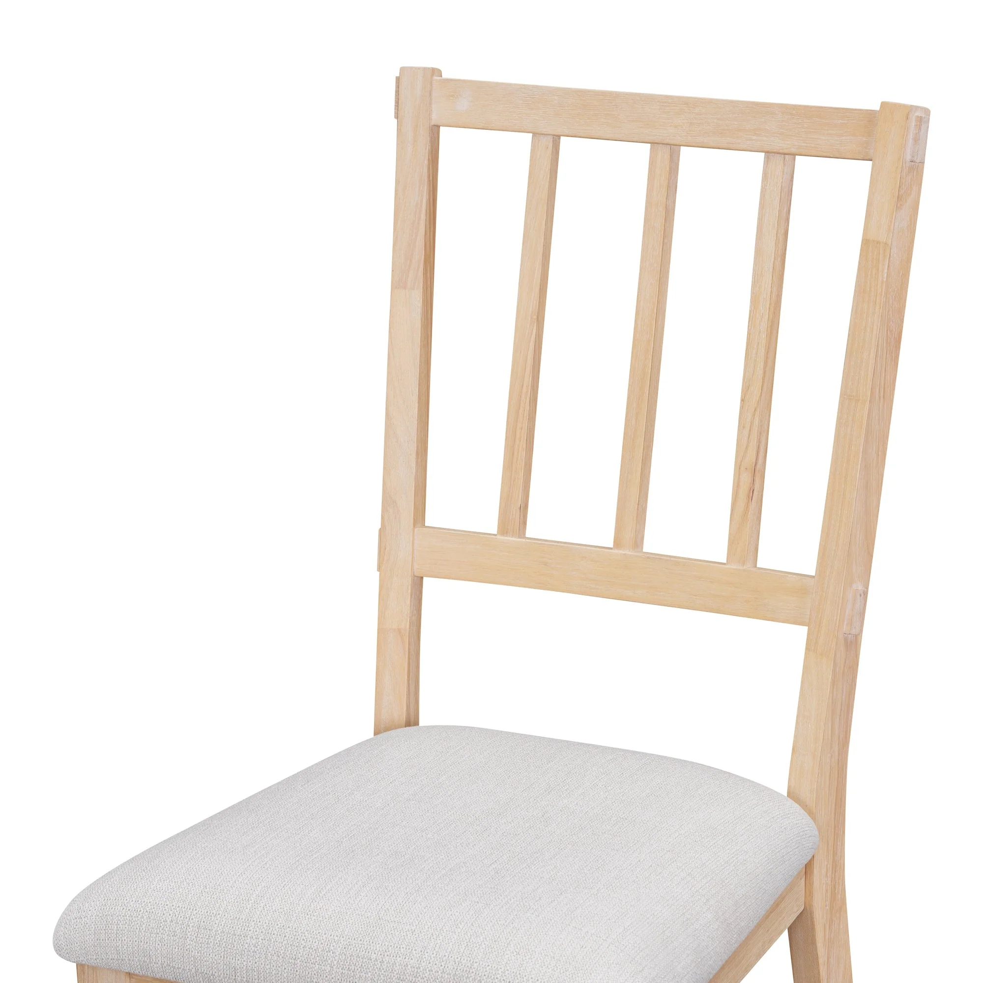 Walker Edison | Charming 5-Piece Rustic Round Dining Set with Chairs and Curved Bench