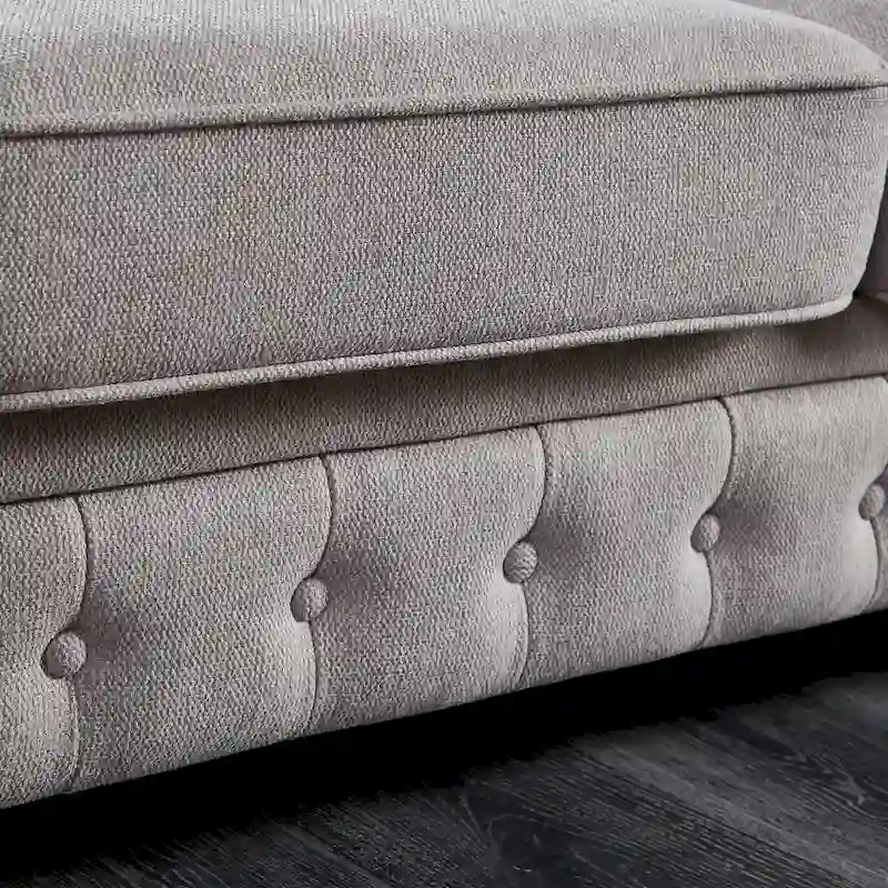 Chesterfield Linen Fabric Sofa