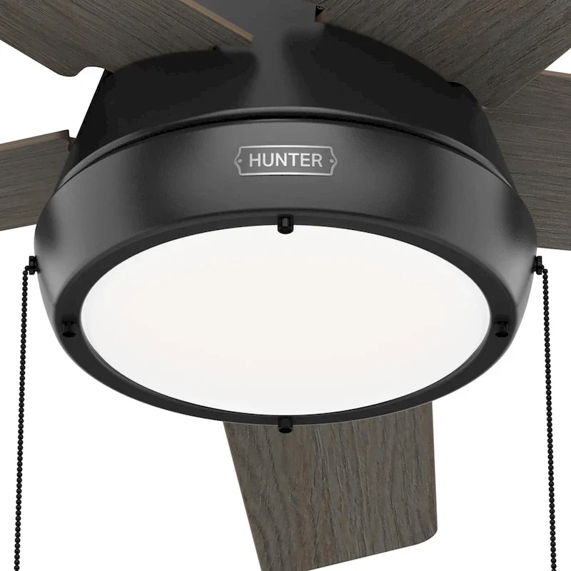 Hunter 44  Burroughs Ceiling Fan with LED Light, Pull Chain