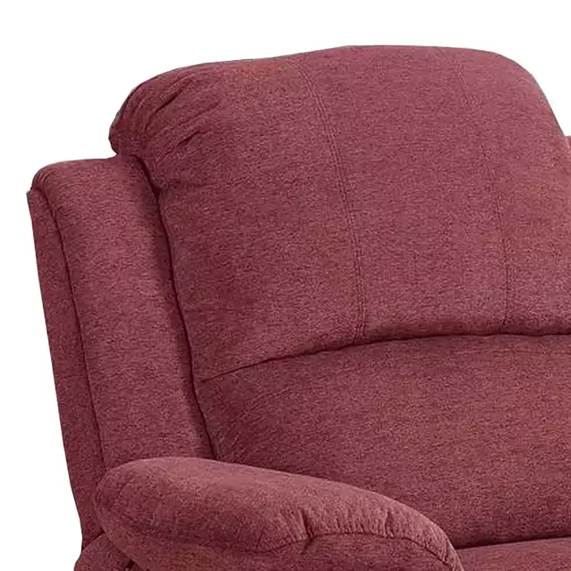 Royal Hampton 39 Inch Fabric Power Recliner with USB Port, Red