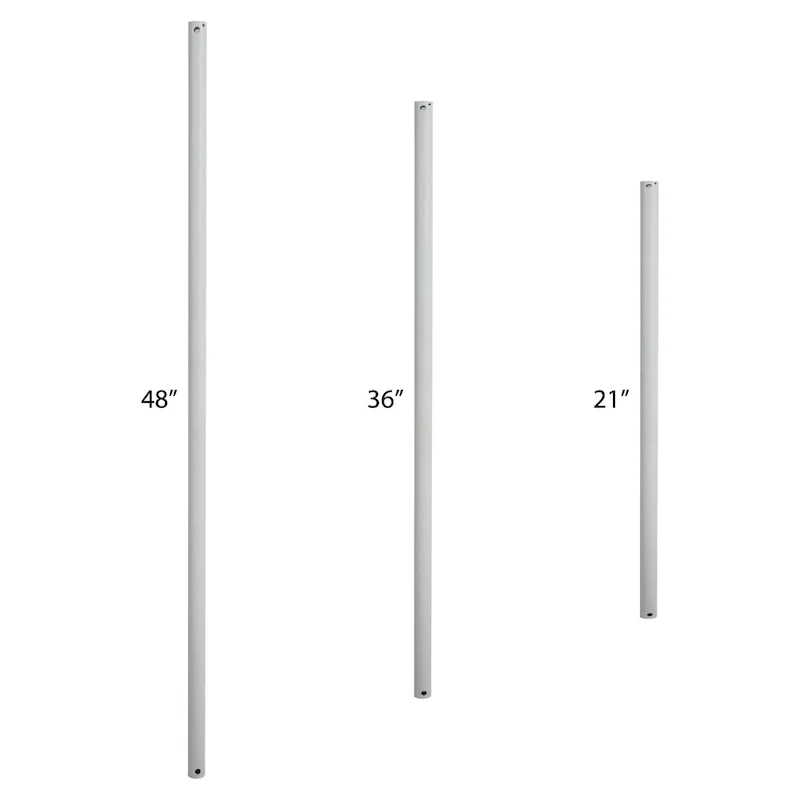 River of Goods 21 inch White Extension Downrod - .875  x .875  x 21