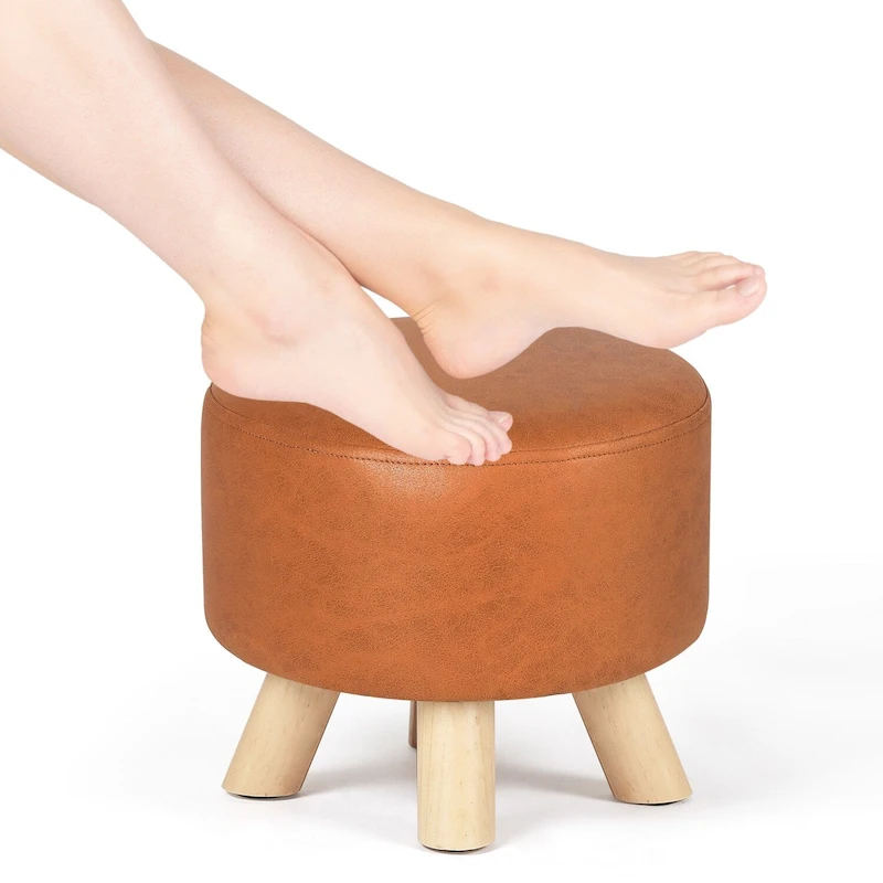 Adeco Foot Rest Ottoman Pet Stool