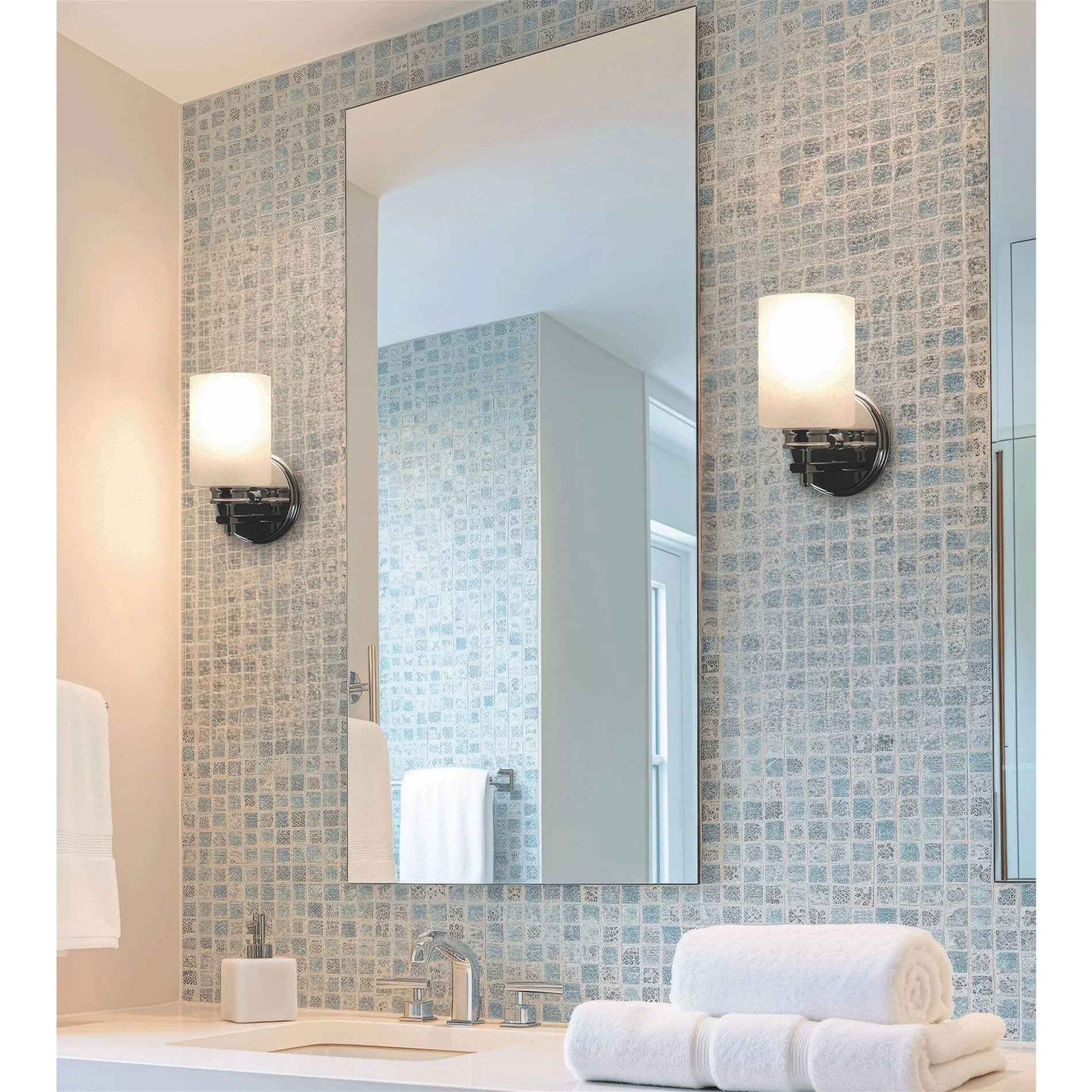 Phoebe 5 Frosted Seeded Glass Shades / Replacement Glass, 3-Pack