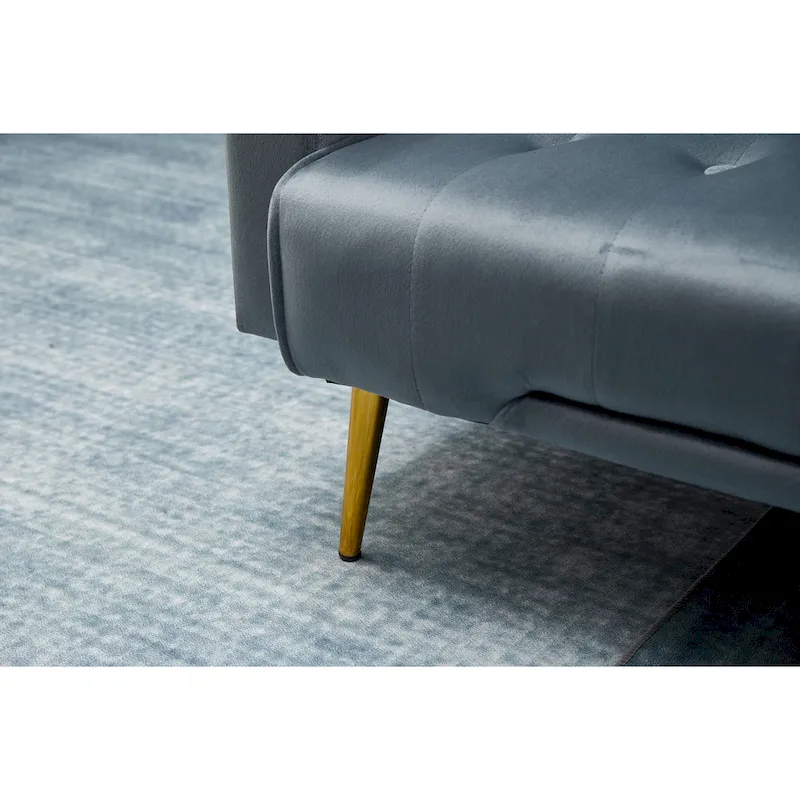 75 Wide Tufted Velvet Convertible Sleeper sofa