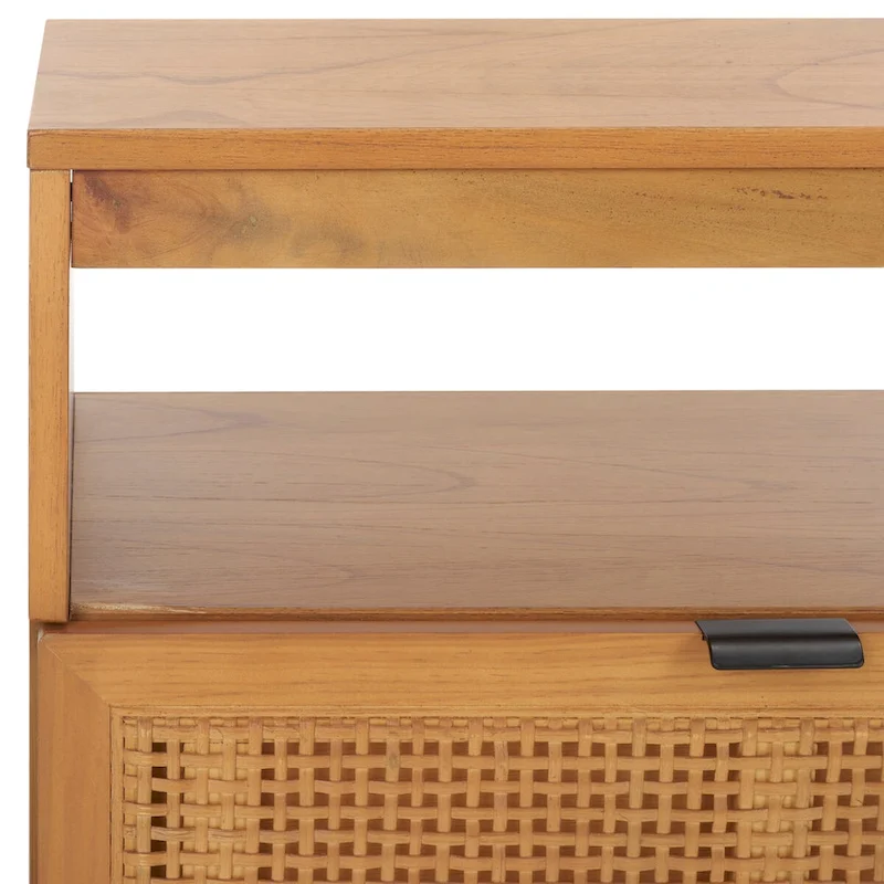 SAFAVIEH Kaitlyn 2-Drawer 1-Shelf Entertainment Media Stand (Fits Up To 55  Flatscreen TV) - 48Wx16Dx17H