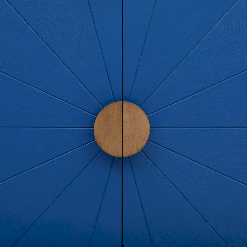 Ash Veneer 60 Sideboard Cabinet with Adjustable Shelves