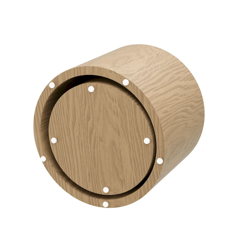 Round Nesting Tables Set, Coffee & End Tables, No Assembly