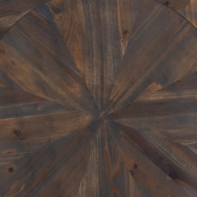 Darren Modern Rustic Farmhouse Reclaimed Wood Round Side Table