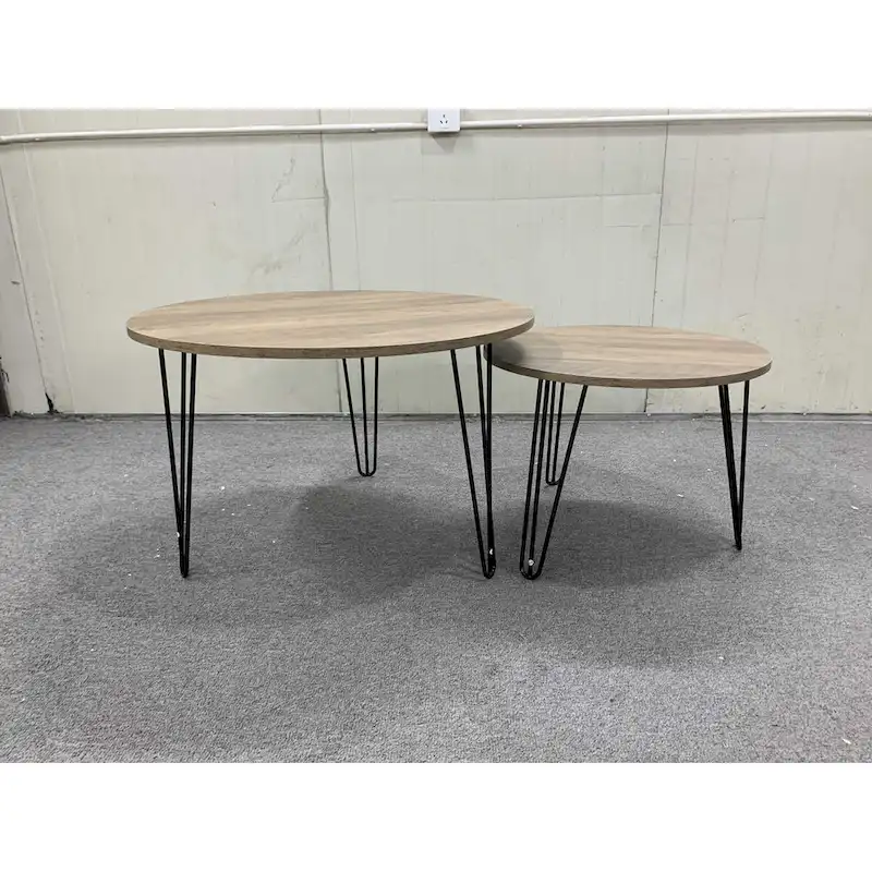 27.56 Round Nesting Coffee Table Set of 2