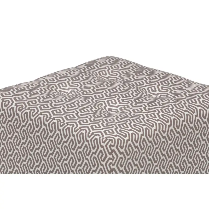 Merton Transtional Square Button Tufted Ottoman