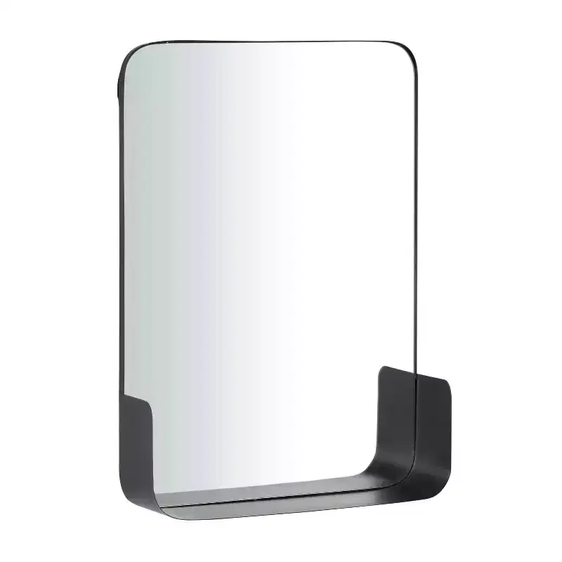 Metal 1 Shelf Wall Mirror