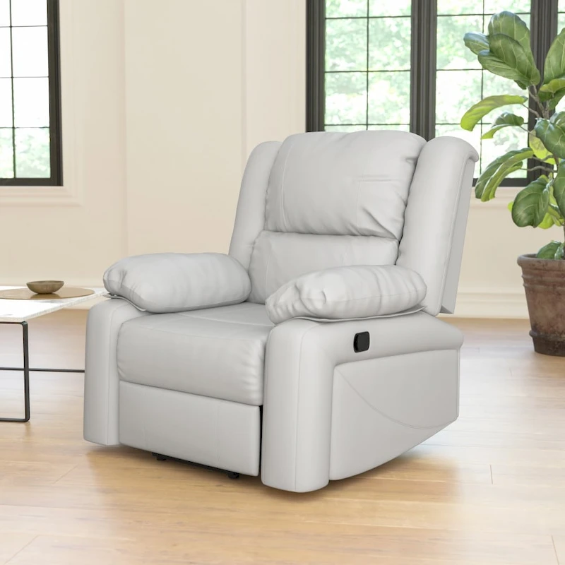 Microfiber Pillow Back Recliner