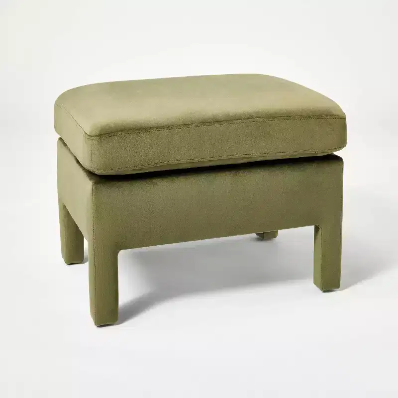 Bellfield Fully Upholstered Ottoman - Threshold designed with Studio McGee