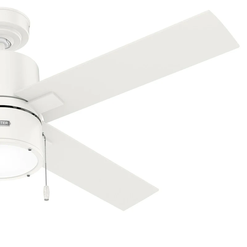Hunter 52  Beck Ceiling Fan with LED Light Kit and Pull Chain - Transitional, Modern, Farmhouse