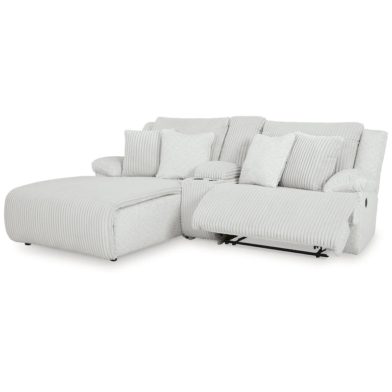 Signature Design by Ashley Top Tier 3-Piece Reclining Sectional with Chaise - 105W x 74D x 41H