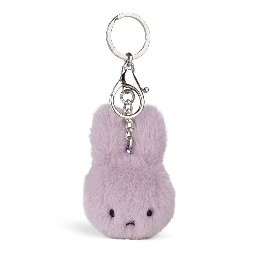 Miffy & Friends Miffy ECO Fuzzy Keychain Lilac 8cm-New Version