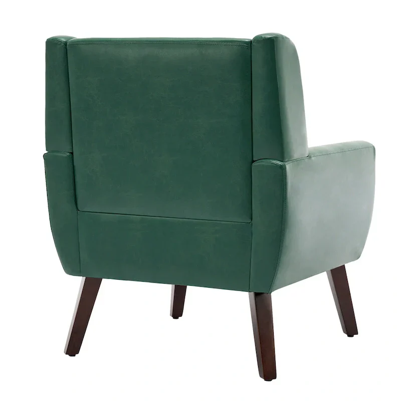 PU Leather Accent Chair Living Room Upholstered Armchair