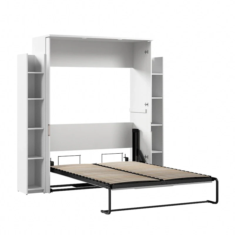 Full Murphy Bed with Shelves (81W)