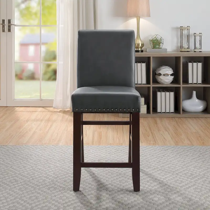 24 Parsons Barstool with Nailheads