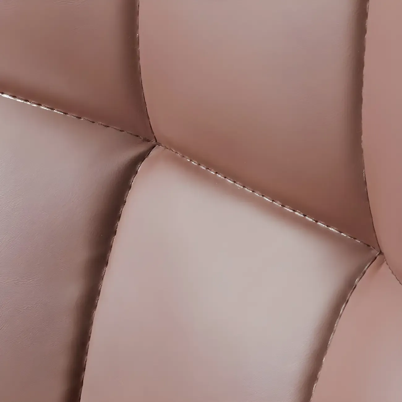 Armless Grey Tufted Leather High Back Dining Chair