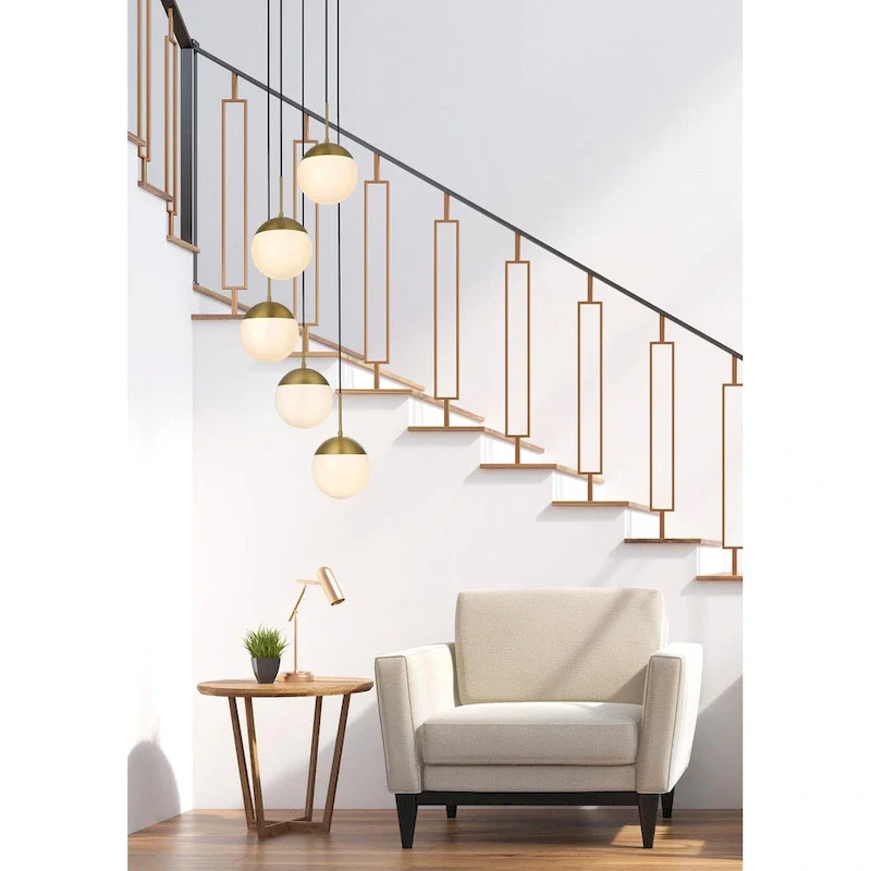 Elegant Lighting Eclipse 5 Light 18  Wide Multi Light Pendant with