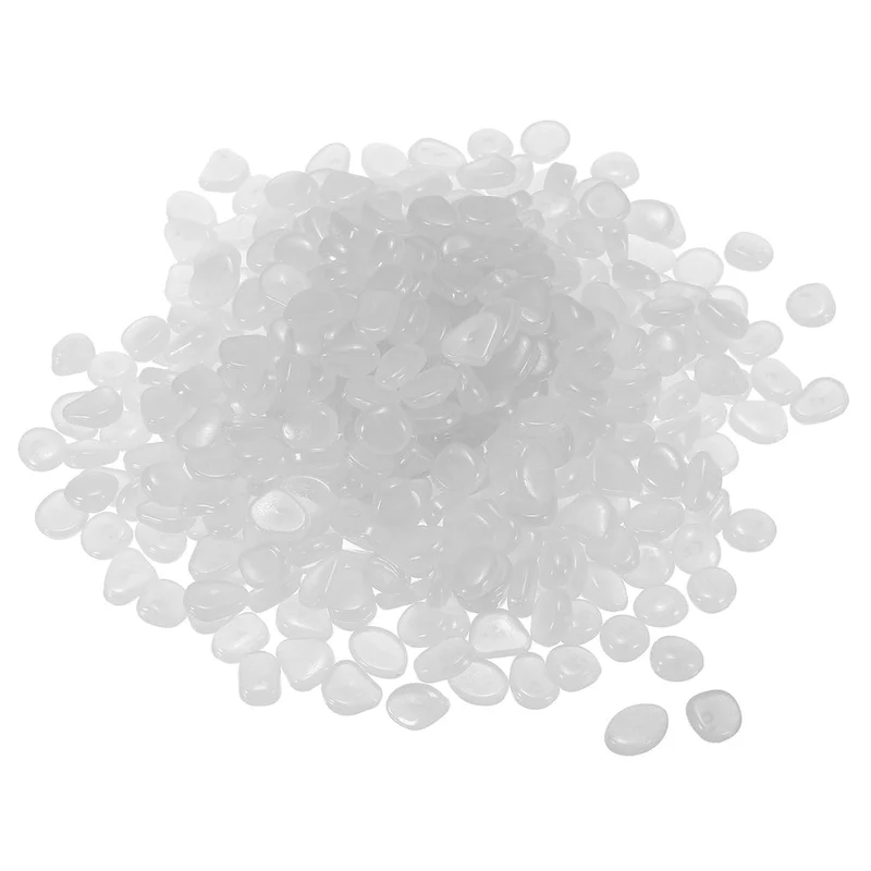 200pcs Glow Rocks 8-11mm Decoration Pebbles Luminous Stones Decor