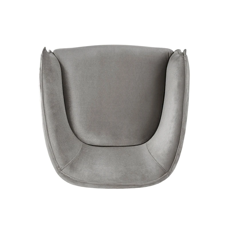 Vianne Velvet Curved Back Acrylic Leg Accent Chair by iNSPIRE Q Bold