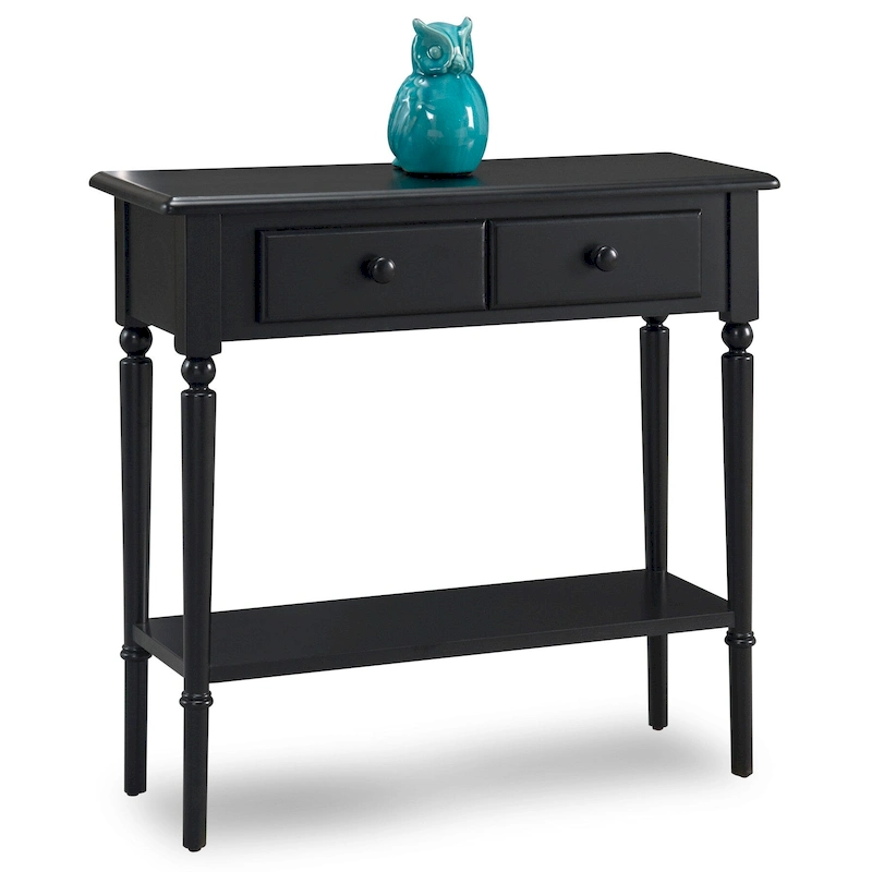 Leick Home Coastal One Drawer Narrow Hall Console Sofa Table