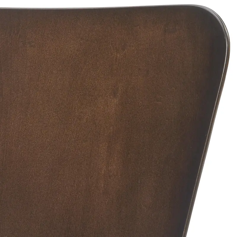 Hourglass Bentwood Chair, Grey/White/Espresso, Chrome Legs, Retro, Seats 1