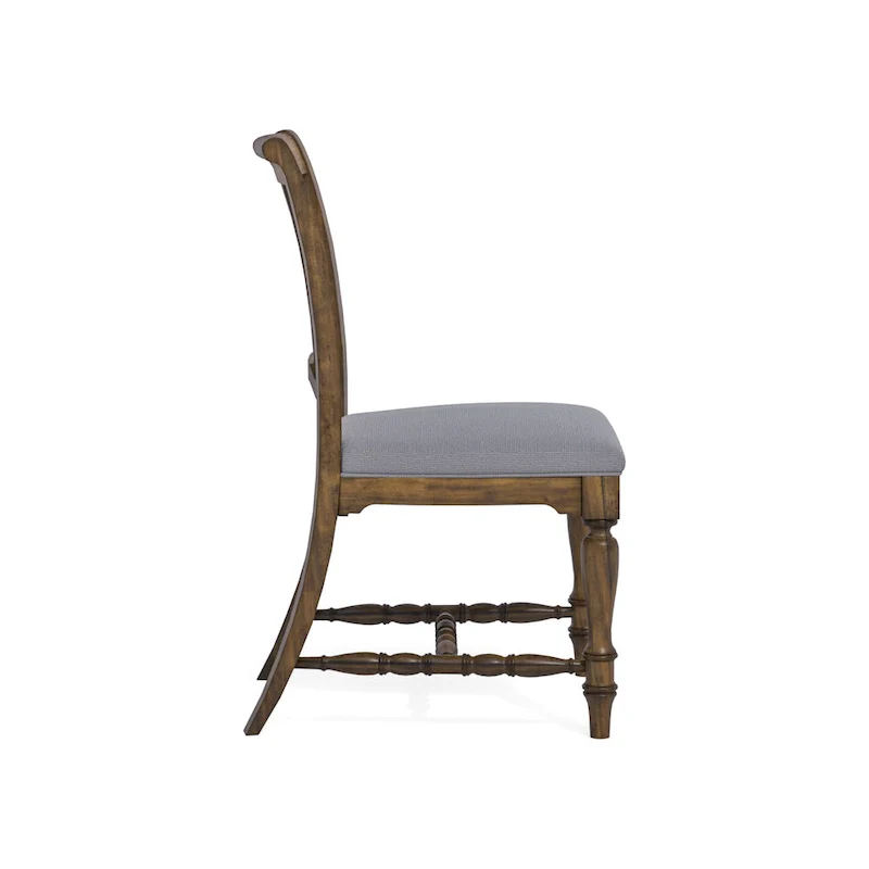 Plymouth Gray Wood Upholstered Dining Chair - 22 x 40 x 26