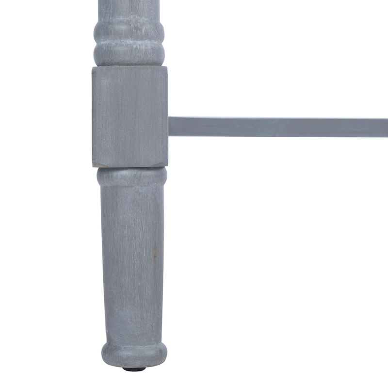 SAFAVIEH Zennure White Washed Grey Writing Desk