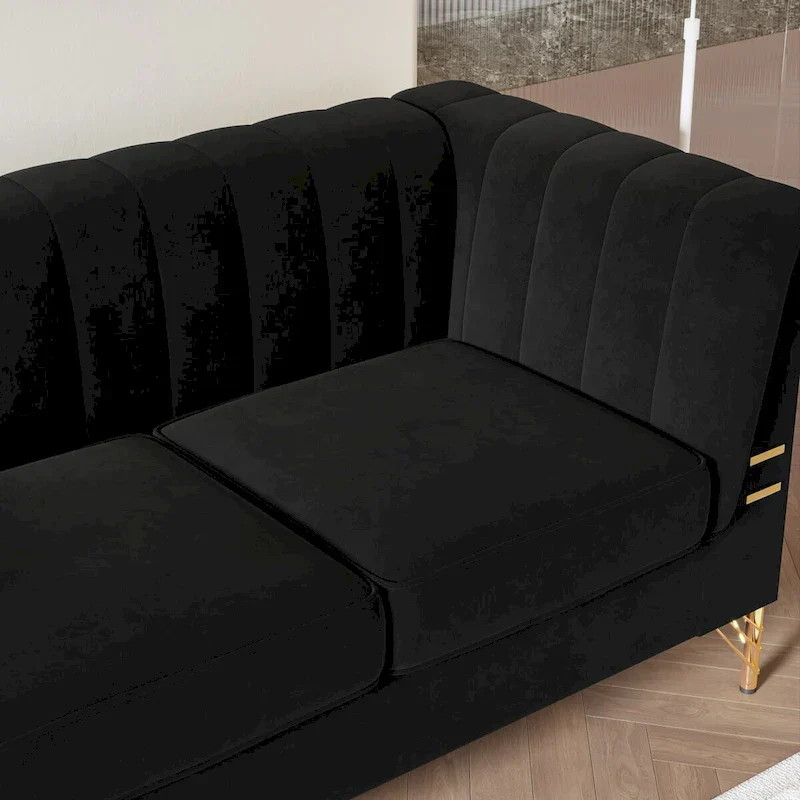 82.67 W Velvet Sofa